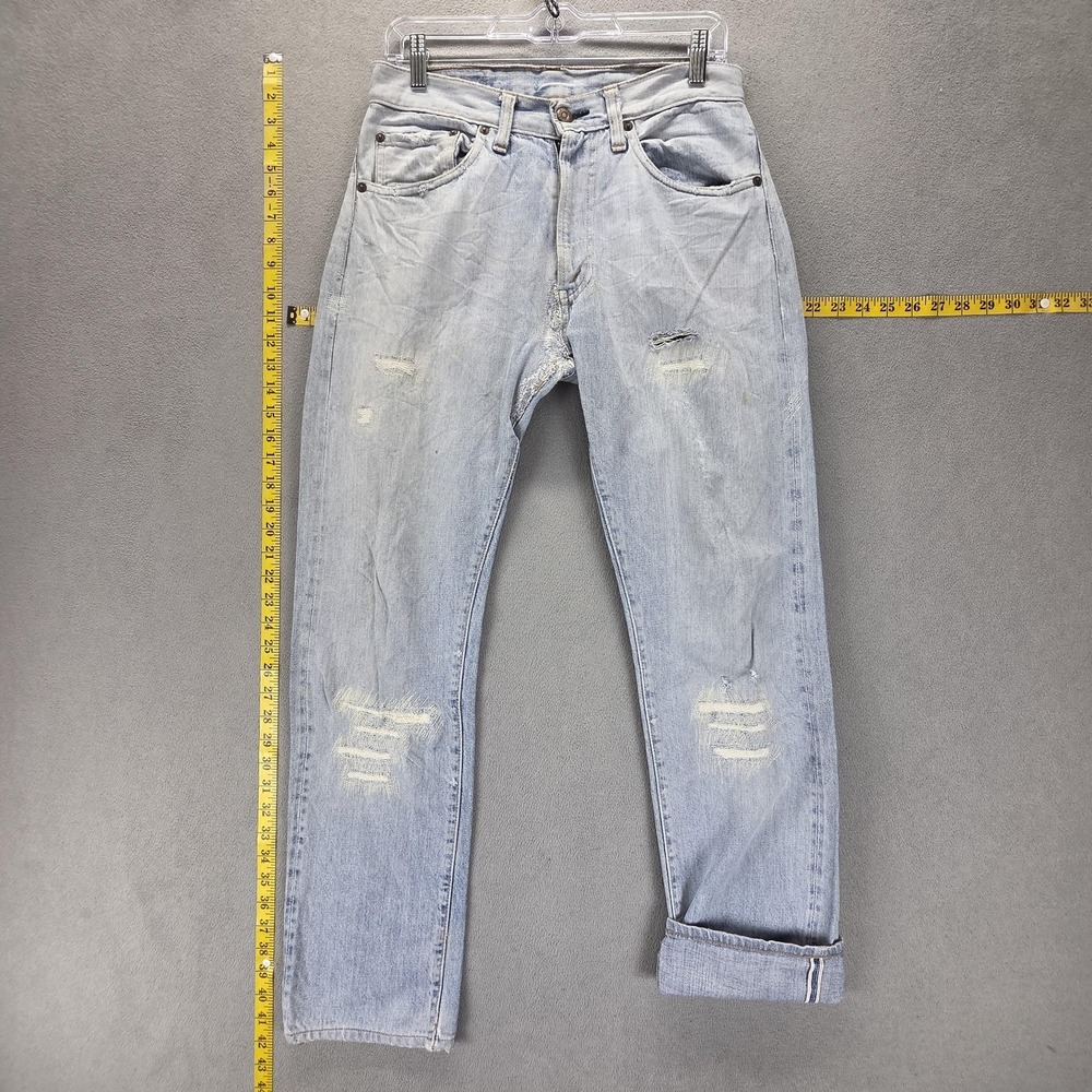 VTG Levis 505 Jeans Mens Blue Selvedge LVC Valencia 555 Scovill USA Fits 29x30